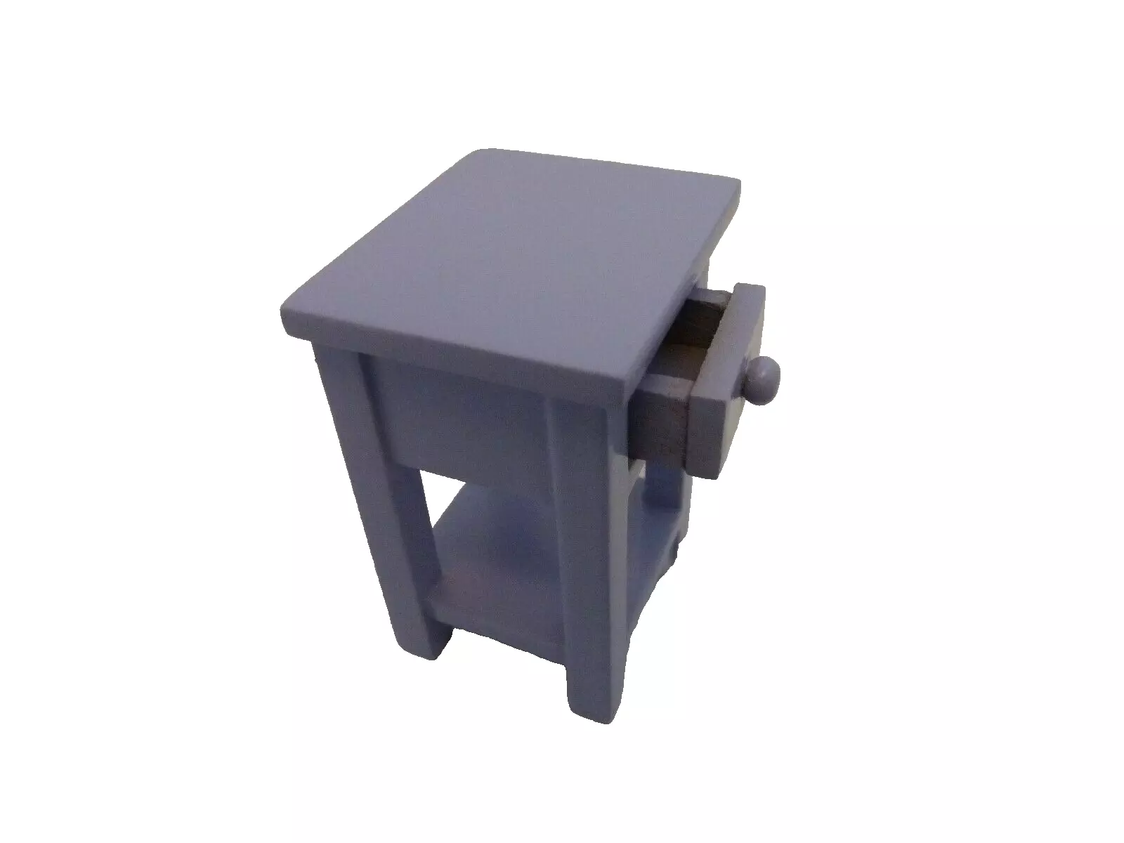 Dolls House Bedside Table Lavender Colour Furniture Miniature 1:12th Scale