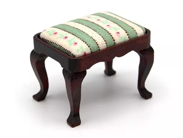 Dolls House Dressing Table Stool Bedroom Furniture Miniature 1:12th Scale