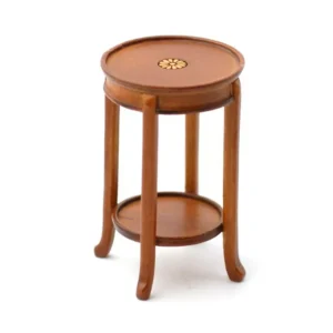 Dolls House Plant Stand Walnut Colour Furniture Miniature 1:12th Scale