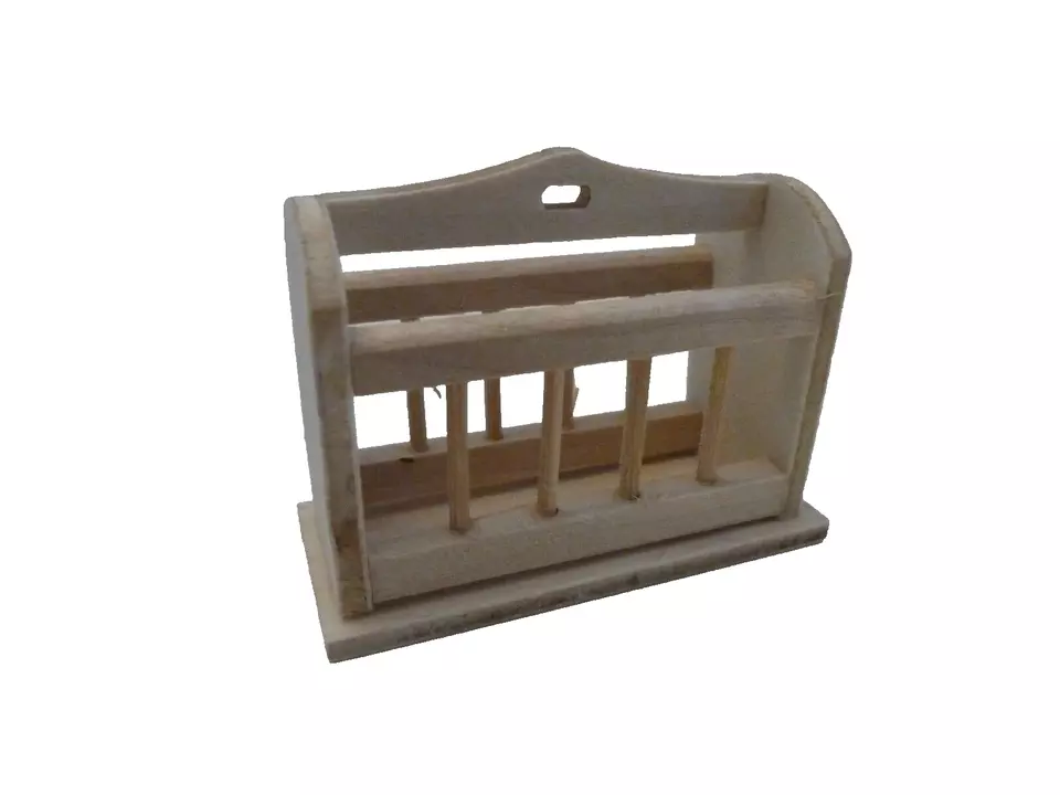 Dolls House Magazine Rack Unfinished Lounge Furniture Miniature 1:12th Scale