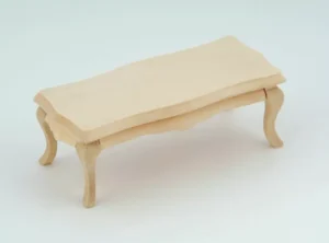 Dolls House Coffee Table Rectangle Unfinished Lounge Furniture Miniature 1:12th Scale