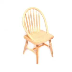 Dolls House Chair Spindle Back Unfinished Kitchen Furniture Miniature 1:12 Scale