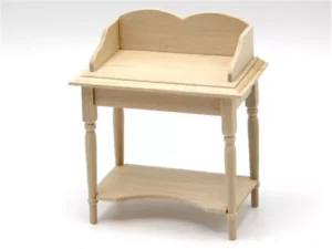 Dolls House Bathroom Furniture Wash Stand Unfinished Miniature 1:12th Scale
