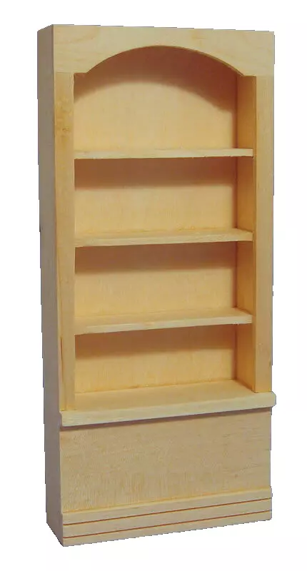 Dolls House Single Shelf Display Unfinished Furniture Miniature 1:12th Scale