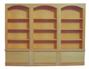 Dolls House Triple Shelf Display Unfinished Furniture Miniature 1:12th Scale