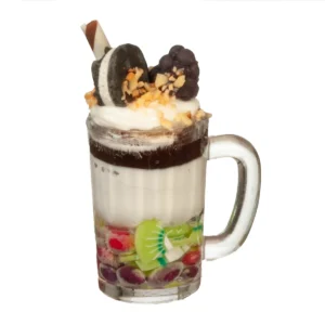 Dolls House Chocolate Smoothie Drink Miniature Oversized