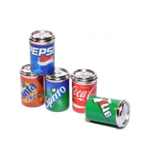 Dolls House Drink 5 Metal Cans Various Soft Drinks Miniature 1:12th Scale