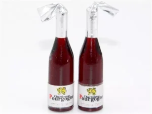 Dolls House Drink 2 x Plastic Bottles of Sparkling Wine Shop Dining Miniature 1:12th Scale
