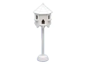 Dolls House White Dovecote Wooden Garden Animal Feature Miniature 1:12th Scale