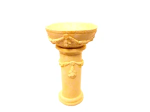 Dolls House Bird Bath Resin Ivory Colour Garden Feature Miniature 1:12th Scale