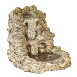 Dolls House Grey Waterfall with Pond Large Resin Feature Miniature 1:12th Scale