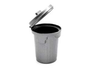Dolls House Metal Dustbin with Opening Lid Miniature 1:12th Scale