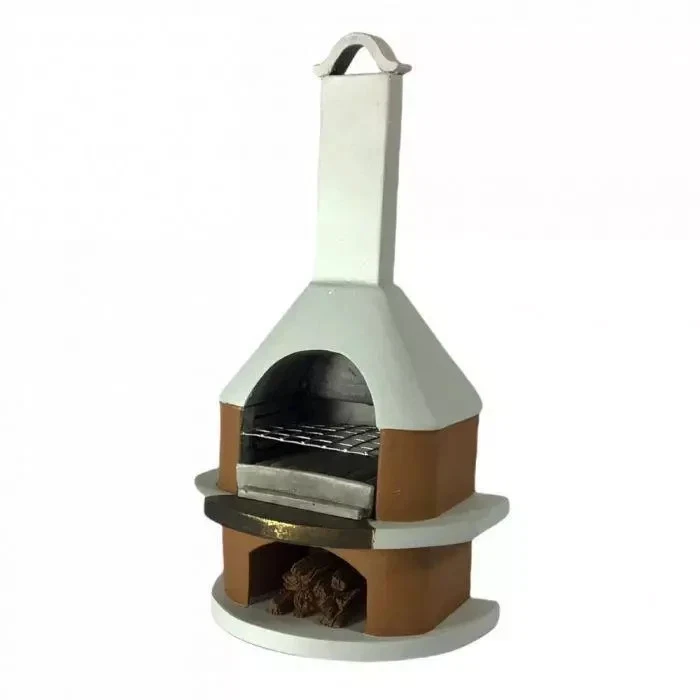 Dolls House Cod Cape Barbecue and Fireplace Resin Miniature 1:12th Scale