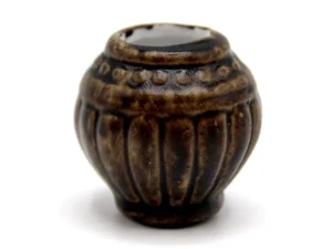 Dolls House Brown Plant Pot Garden Accessory Miniature 1:12th Scale