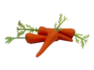 Dolls House Carrots x 4 Kitchen Shop Food Miniature 1:12th Scale
