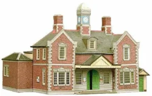 Superquick A10 Railway Terminus or Through Station Model Railway OO Gauge Die Cut Card Kit